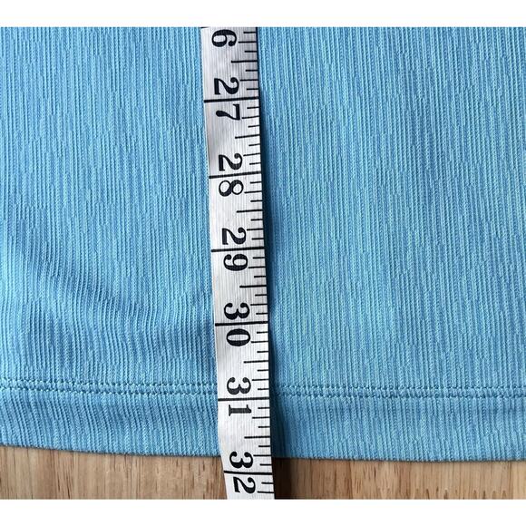 Tommy Bahama Size XL Blue Textured Polo Shirt Modal Poly Blend Short Sleeve - Picture 10 of 10